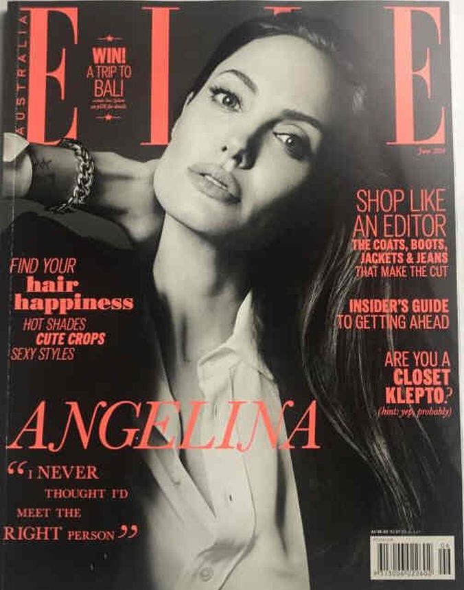 ELLE AUSTRALIA magazine side cover  June 2014