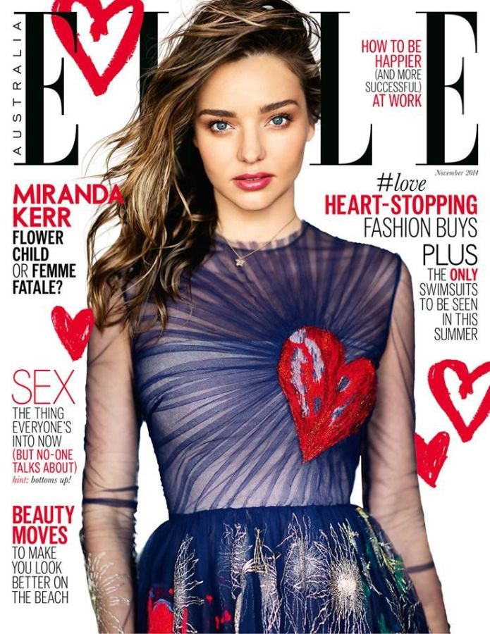 ELLE AUSTRALIA magazine side cover  November 2014