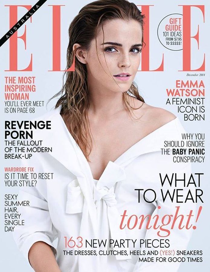 ELLE AUSTRALIA magazine side cover  December 2014