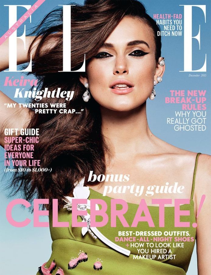 ELLE AUSTRALIA magazine side cover  December 2015