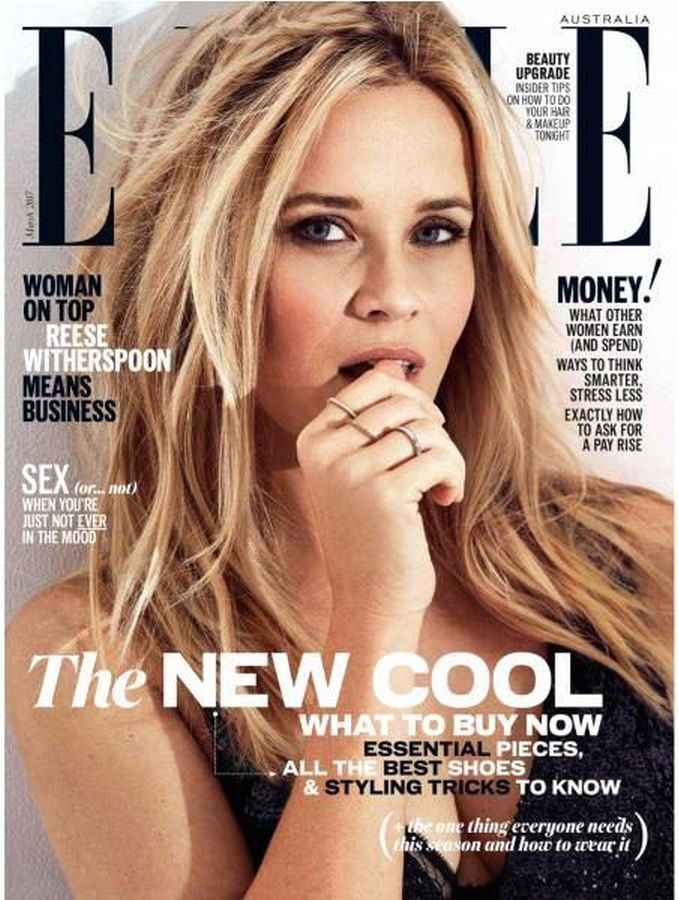 ELLE AUSTRALIA magazine side cover  March 2017