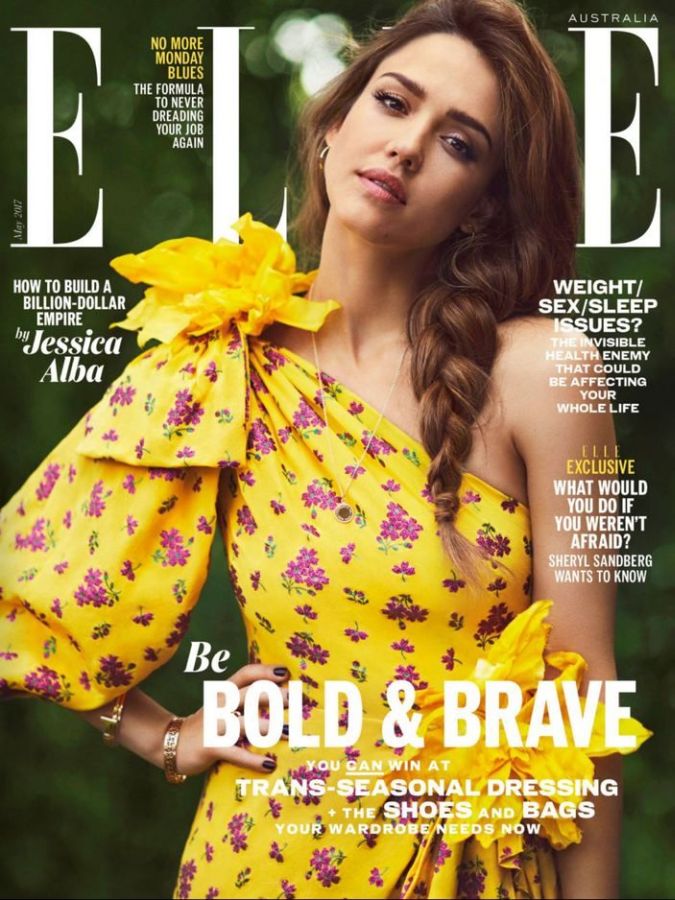 ELLE AUSTRALIA magazine side cover  May 2017