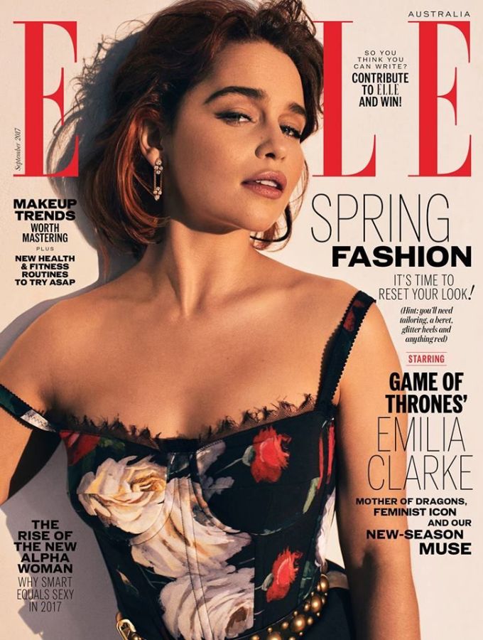 ELLE AUSTRALIA magazine side cover  September 2017