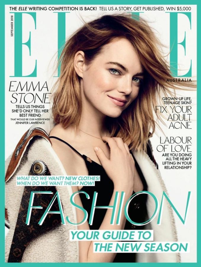 ELLE AUSTRALIA magazine side cover  September 2018