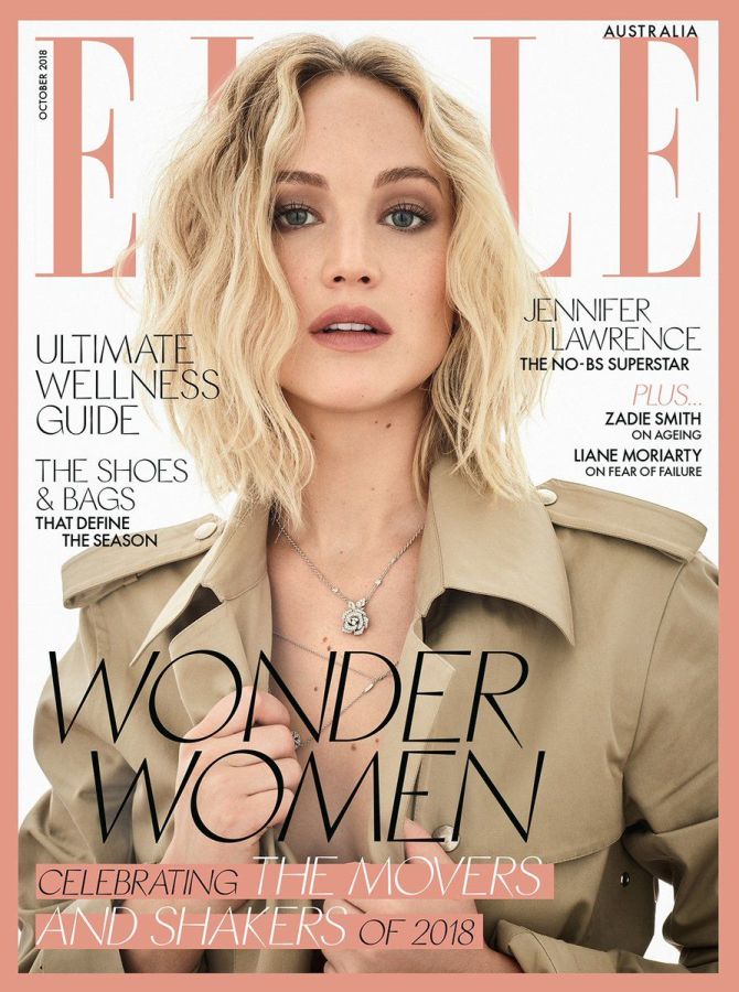 ELLE AUSTRALIA magazine side cover  October 2018