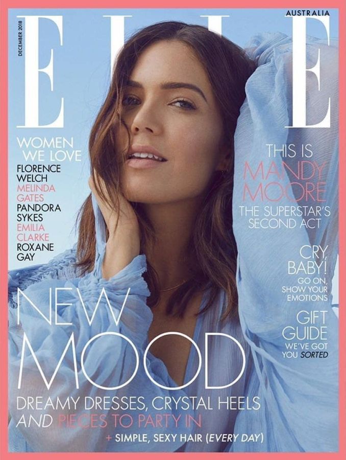 ELLE AUSTRALIA magazine side cover  December 2018