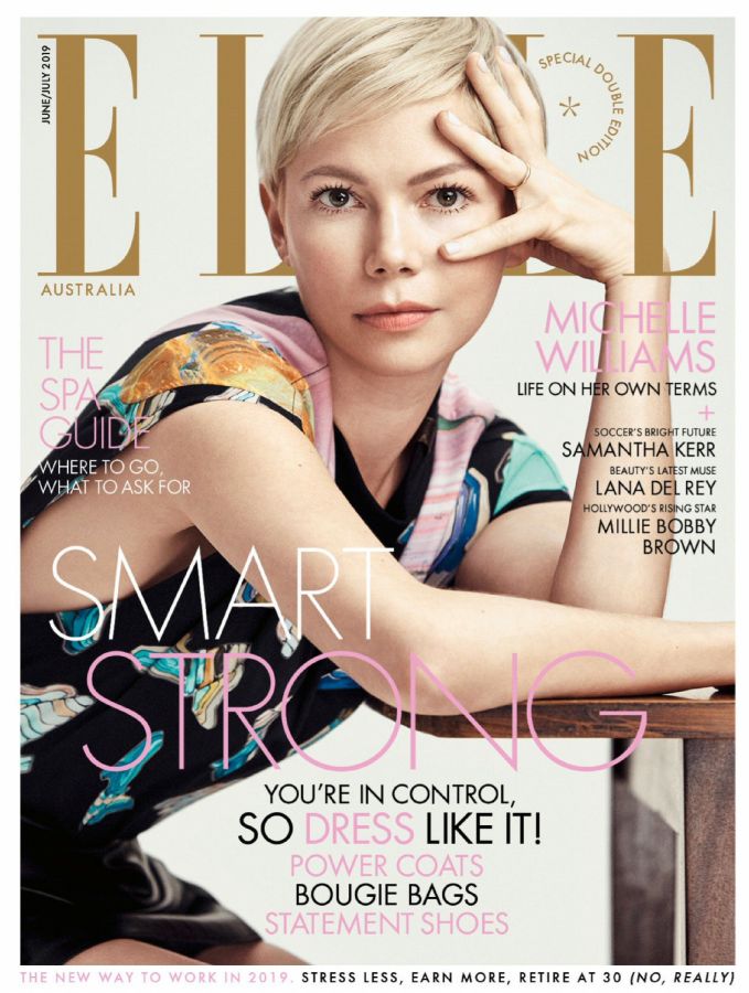 ELLE AUSTRALIA magazine side cover  June/July 2019