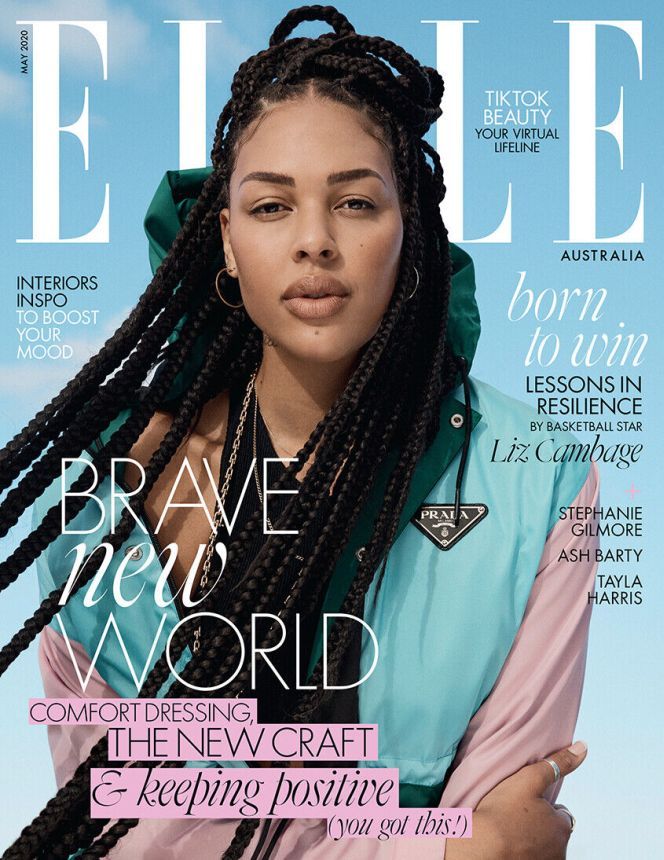 ELLE AUSTRALIA magazine side cover  May 2020