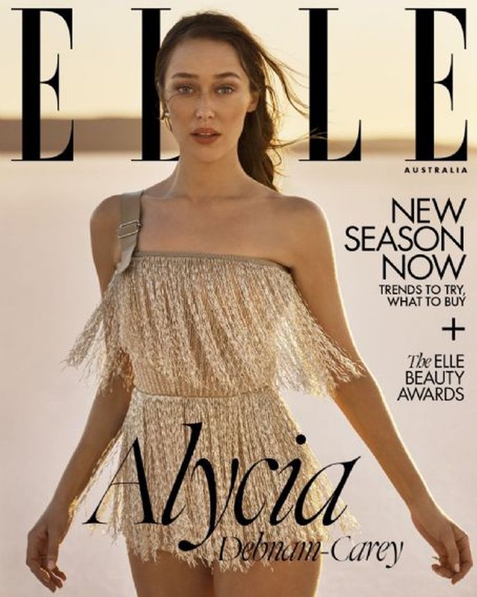 ELLE AUSTRALIA magazine side cover  March 2025