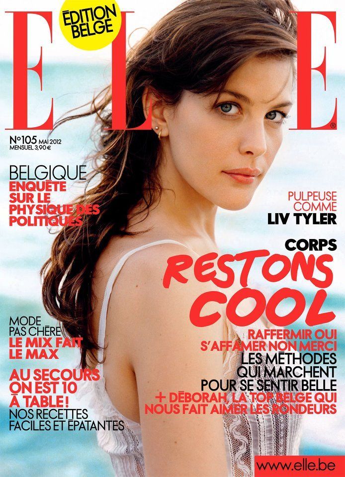 ELLE BELGIUM magazine side cover  May 2012