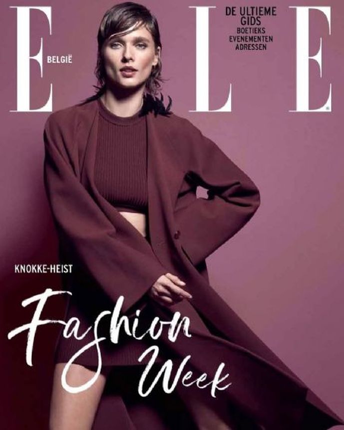 ELLE BELGIUM magazine side cover  May 2024