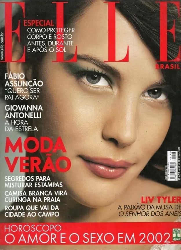 ELLE BRAZIL magazine side cover  January 2002