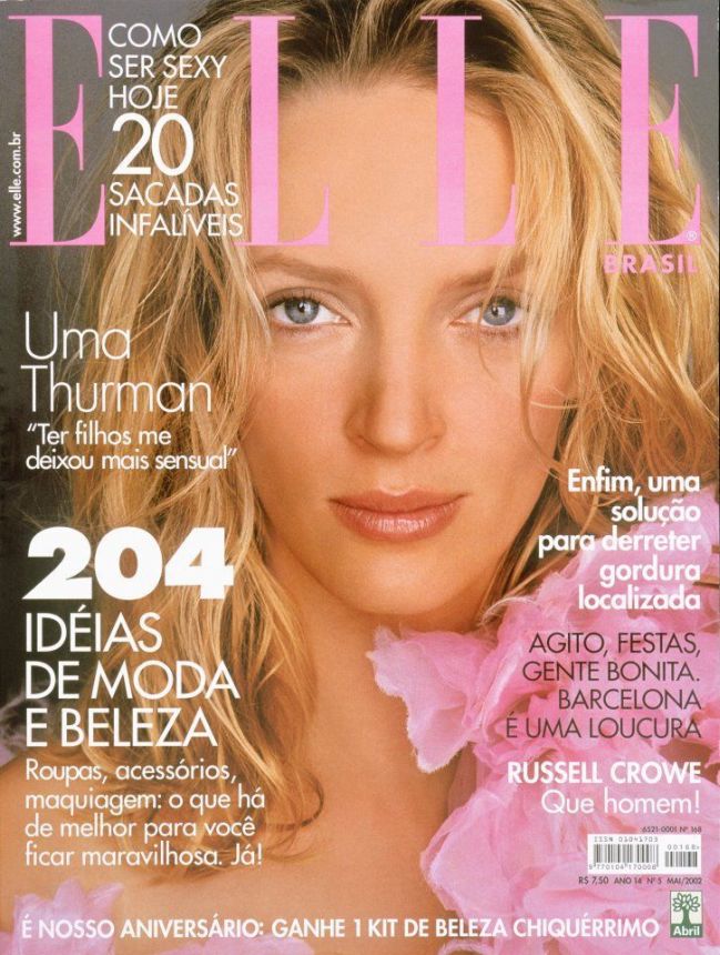 ELLE BRAZIL magazine side cover  May 2002