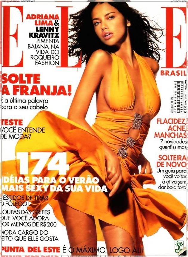 ELLE BRAZIL magazine side cover  November 2002