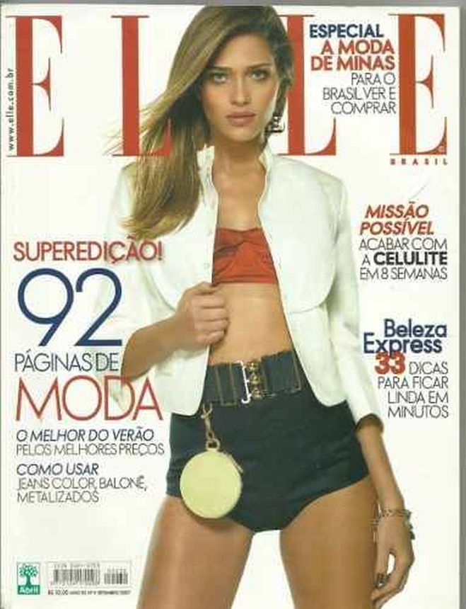 ELLE BRAZIL magazine side cover  September 2007