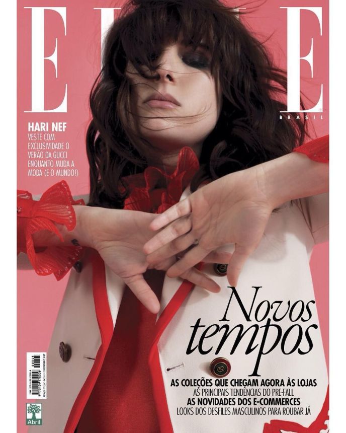 ELLE BRAZIL magazine side cover  February 2017