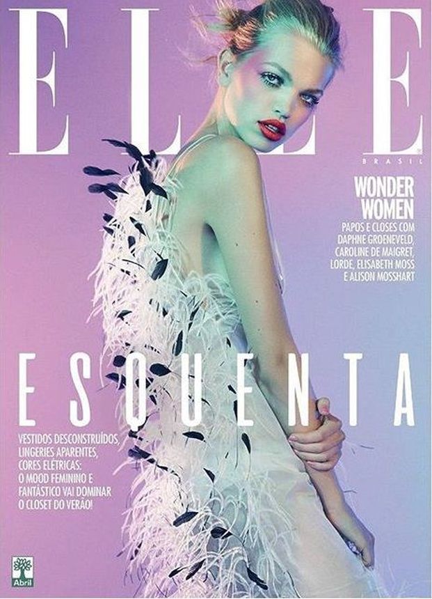 ELLE BRAZIL magazine side cover  August 2017