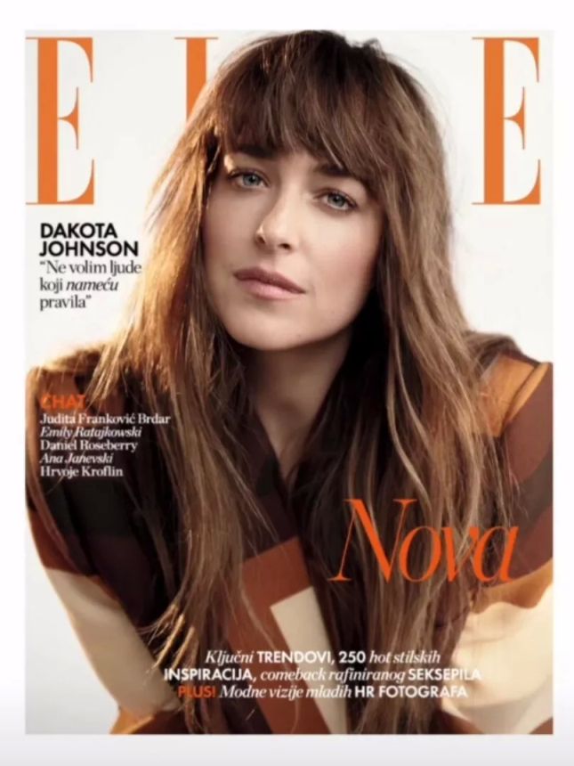 ELLE CROATIA magazine side cover  February 2022