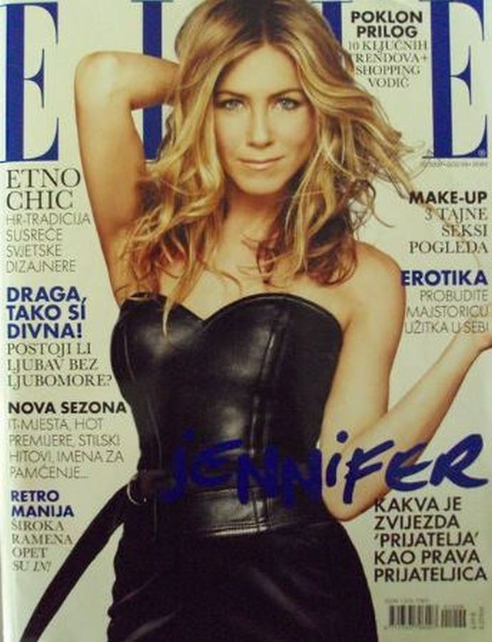 ELLE CROATIA magazine side cover  October 2009