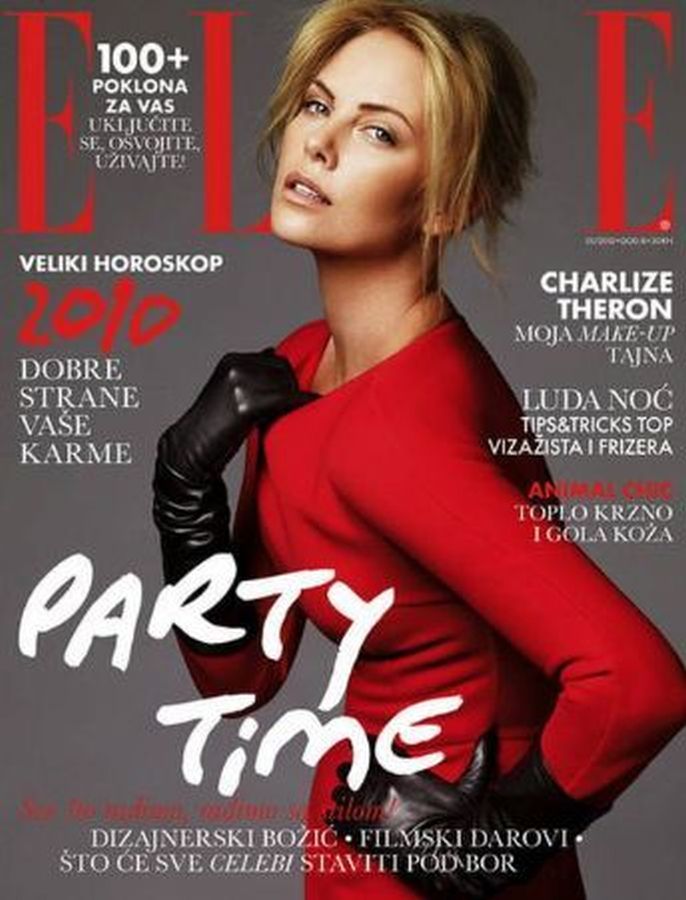 ELLE CROATIA magazine side cover  January 2010