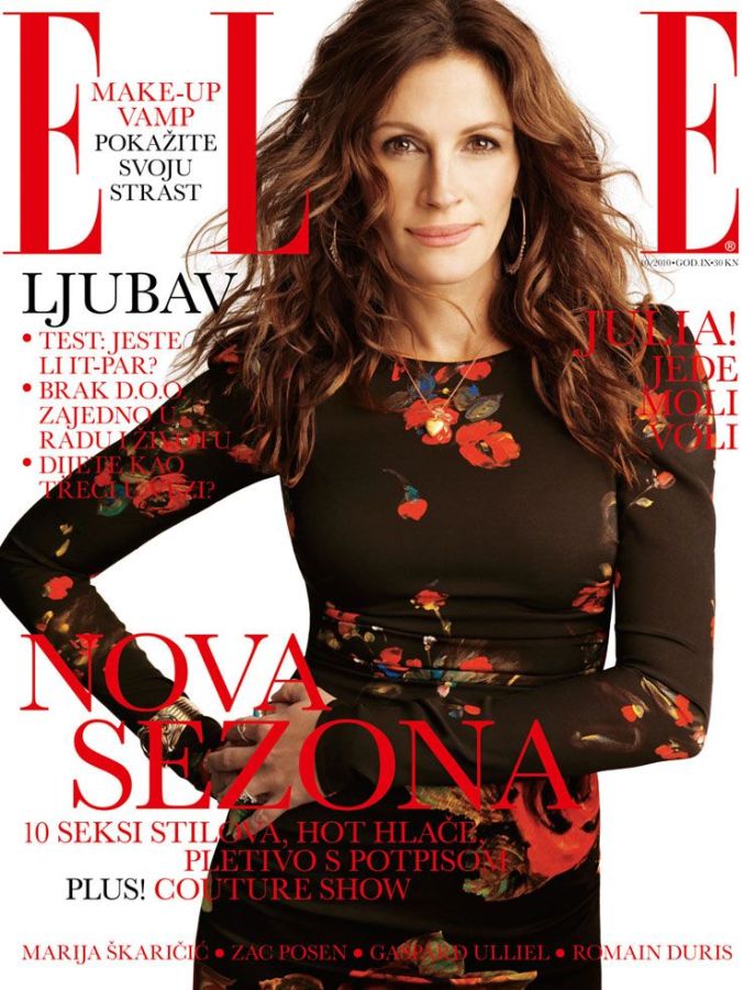 ELLE CROATIA magazine side cover  October 2010