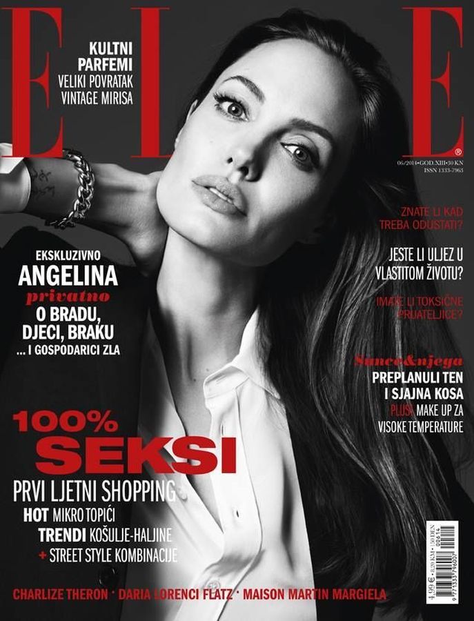 ELLE CROATIA magazine side cover  June 2014
