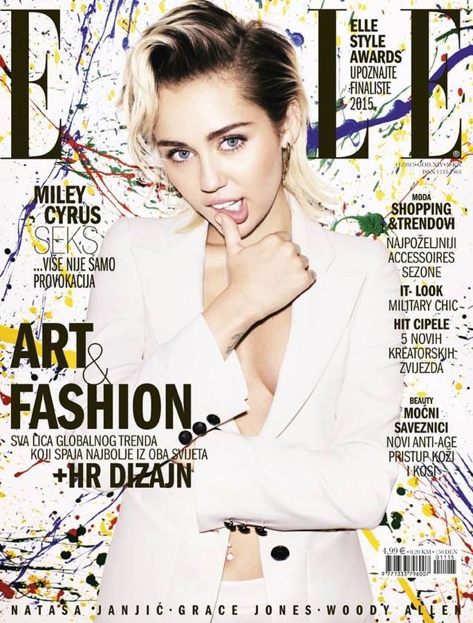 ELLE CROATIA magazine side cover  November 2015