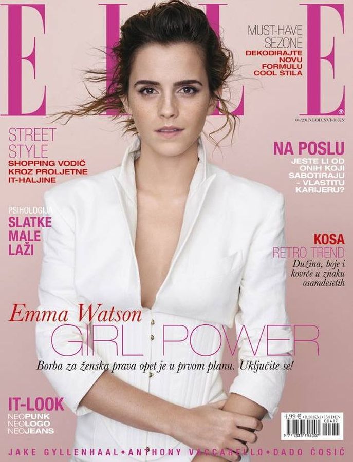 ELLE CROATIA magazine side cover  April 2017