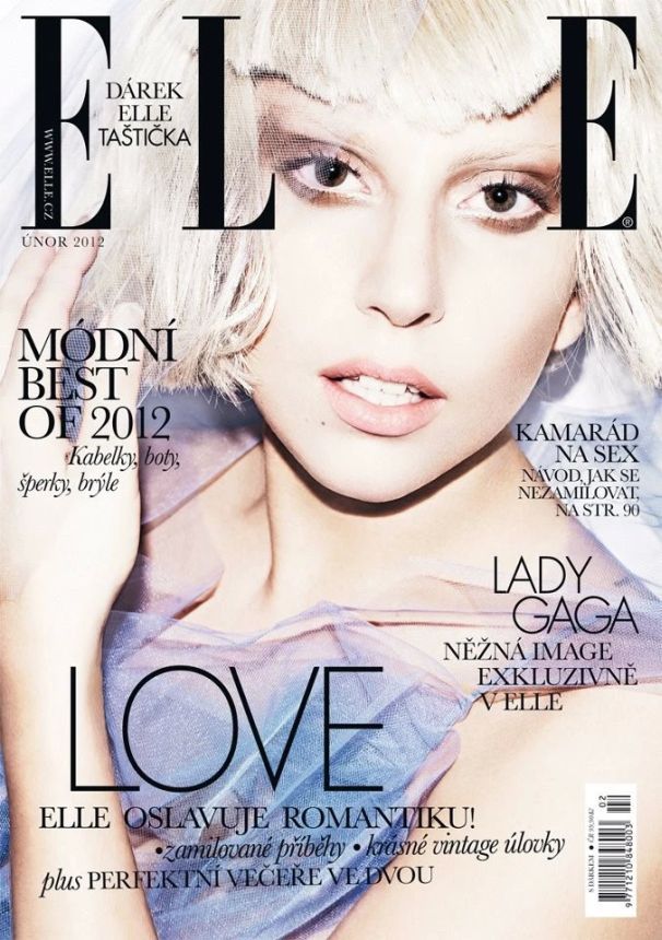 ELLE CZECH REPUBLIC magazine side cover  February 2012