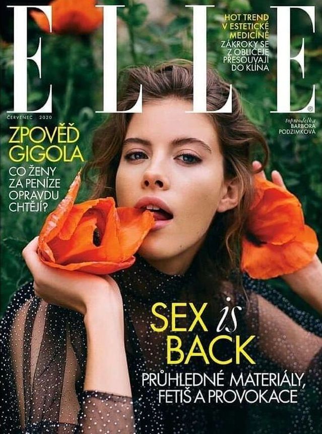 ELLE CZECH REPUBLIC magazine side cover  July 2020