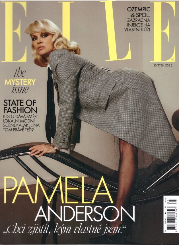 ELLE CZECH REPUBLIC magazine side cover  May 2025
