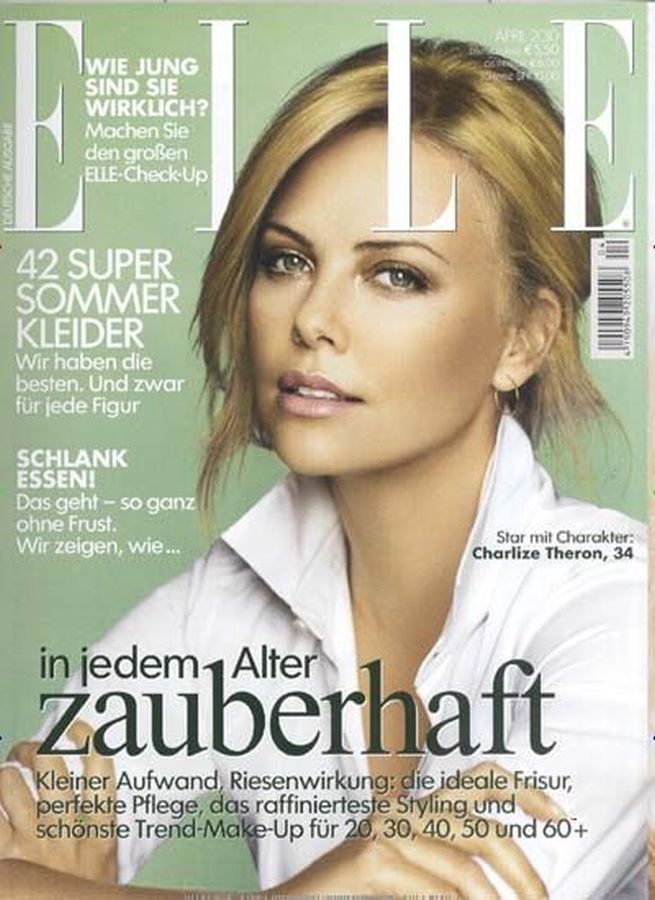 ELLE GERMANY magazine side cover  April 2010