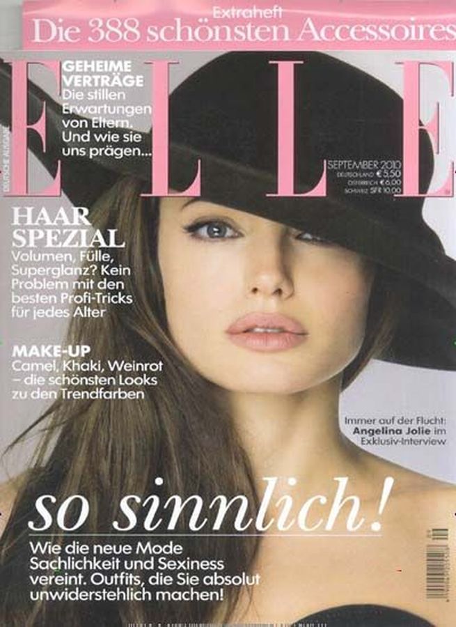 ELLE GERMANY magazine side cover  September 2010