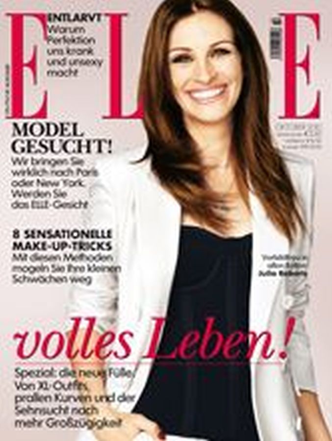 ELLE GERMANY magazine side cover  October 2010