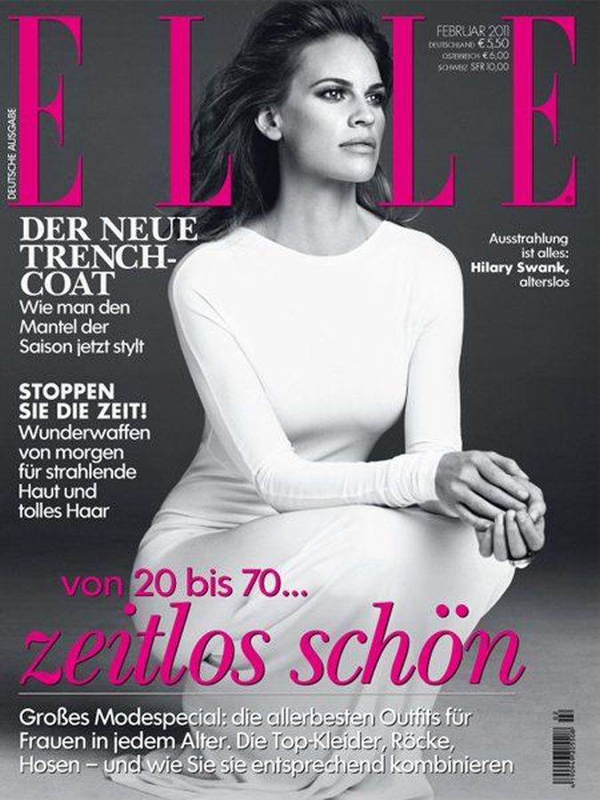 ELLE GERMANY magazine side cover  February 2011