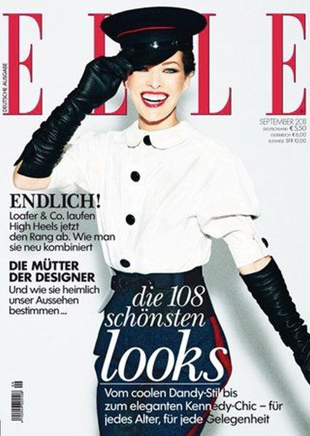 ELLE GERMANY magazine side cover  September 2011