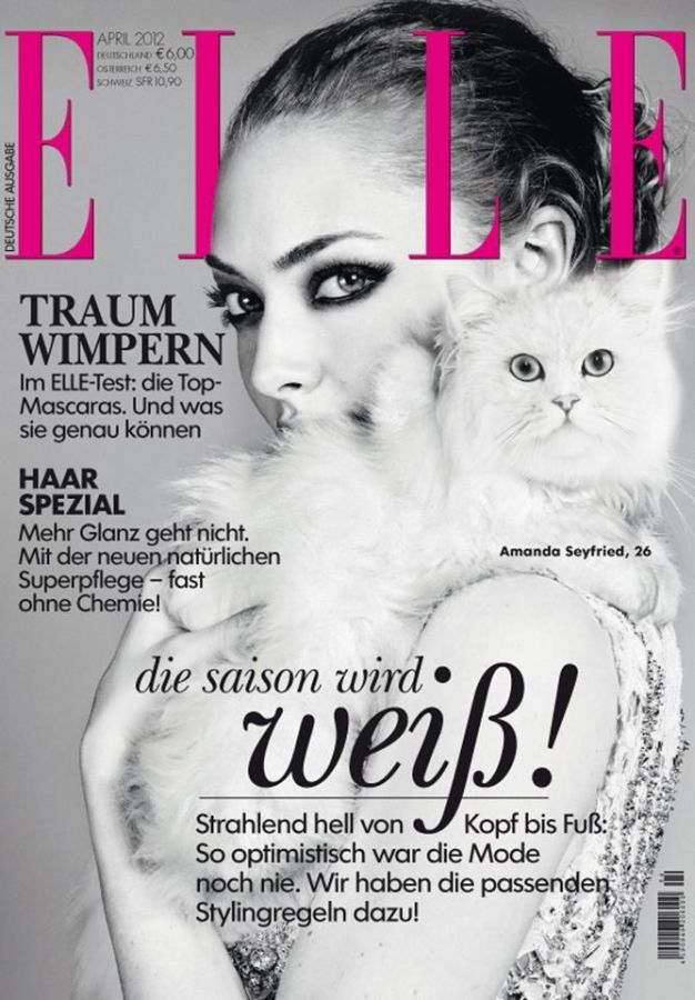 ELLE GERMANY magazine side cover  April 2012