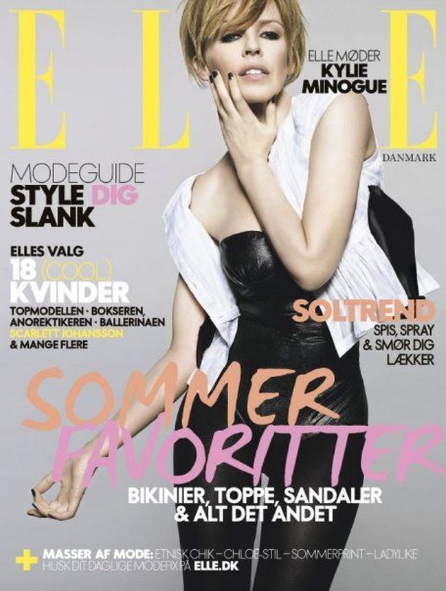 ELLE DENMARK magazine side cover  June 2009