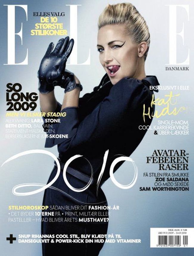 ELLE DENMARK magazine side cover  January 2010