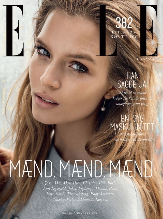 ELLE DENMARK magazine side cover  November 2014
