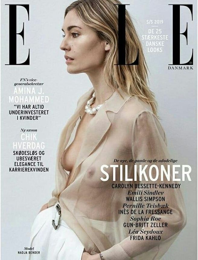 ELLE DENMARK magazine side cover  February 2019