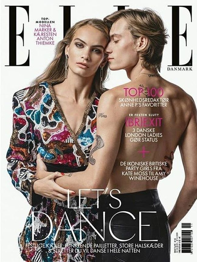 ELLE DENMARK magazine side cover  November 2019