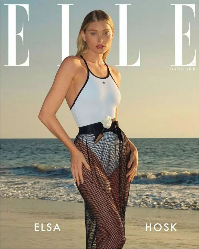 ELLE DENMARK magazine side cover  April 2022