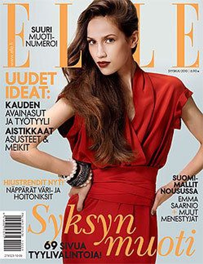 ELLE FINLAND magazine side cover  September 2010