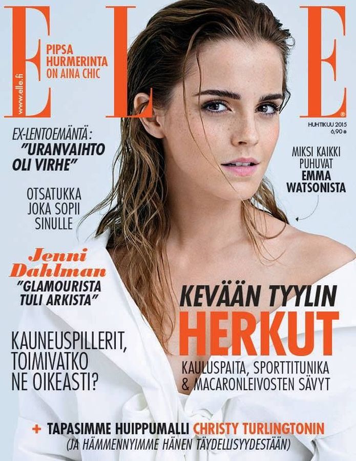 ELLE FINLAND magazine side cover  April 2015