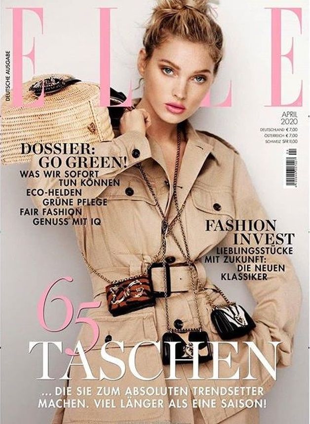 ELLE GERMANY magazine side cover  April 2020