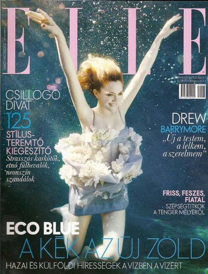 ELLE HUNGARY magazine side cover  August 2009