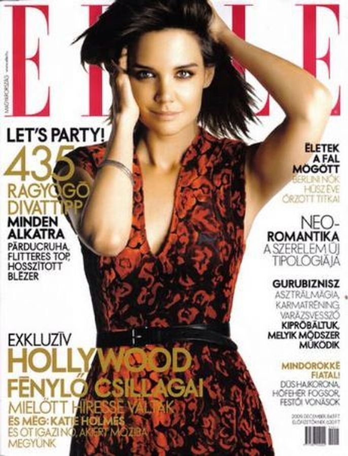 ELLE HUNGARY magazine side cover  December 2009
