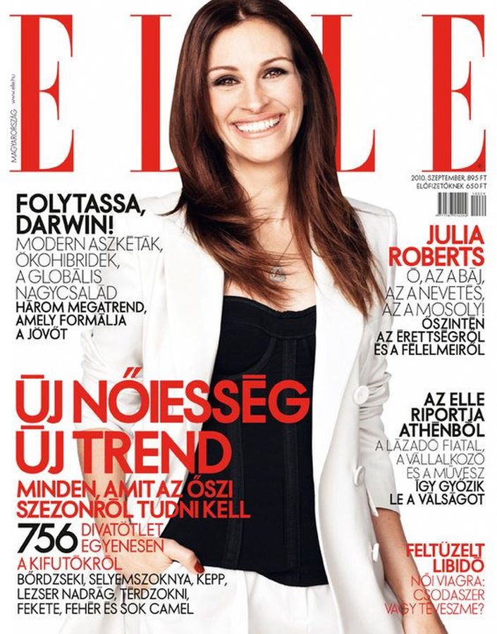 ELLE HUNGARY magazine side cover  September 2010