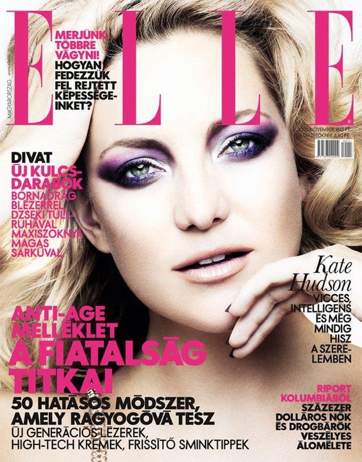 ELLE HUNGARY magazine side cover  November 2010